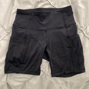 Lululemon fast and free biker shorts